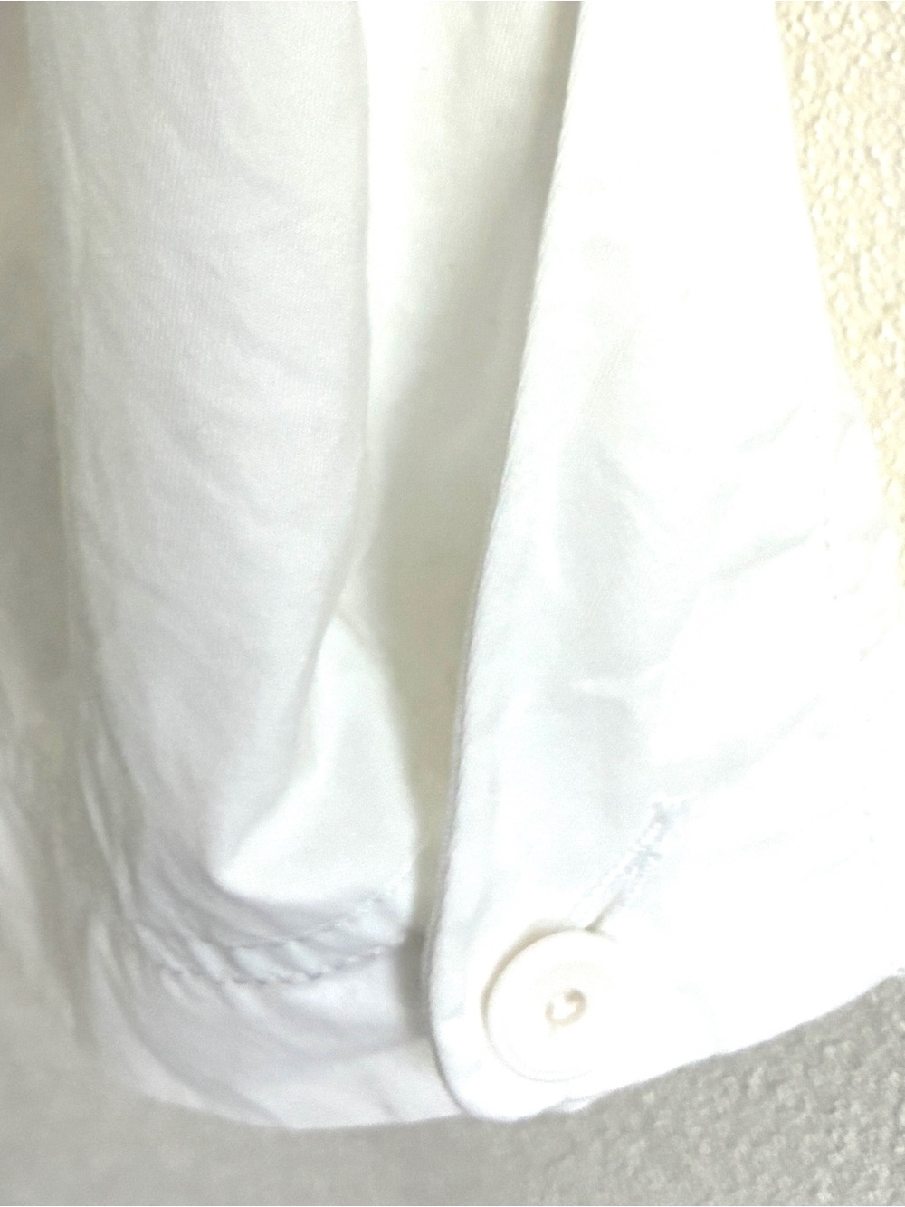 Eileen Fisher White Organic Cotton Crop Pants 1X Button Hem - Picture 10 of 10